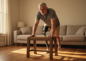 How People with Above-Knee Amputations Rise from the Floor After a Fall