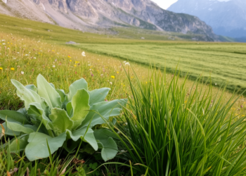 Leaf traits of two alpine grassland species diverge under different land uses