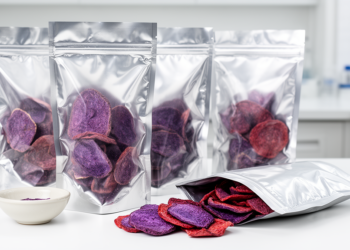 Aluminum Foil Nitrogen Packaging Keeps Freeze-Dried Mulberry and Purple Potato Snacks Fresh