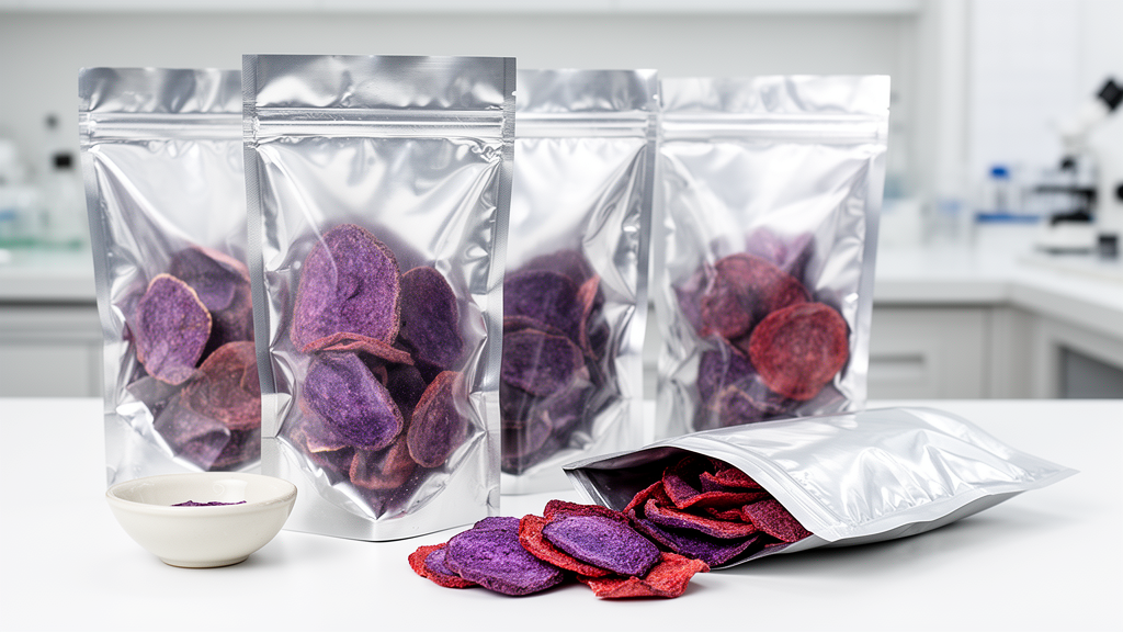 Aluminum Foil Nitrogen Packaging Keeps Freeze-Dried Mulberry and Purple