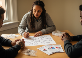 Overlapping support and drug use ties mapped among Baltimore people who inject drugs