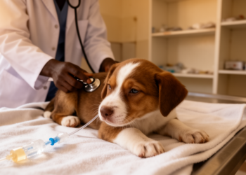Puppy in Ethiopia Recovers From Suspected Parvovirus After Supportive Care