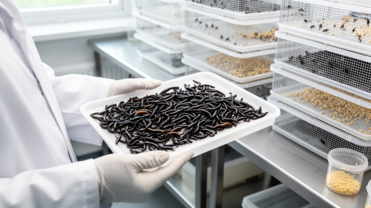 Black soldier fly breeding trial shows genetic gains in larval weight, but inbreeding looms