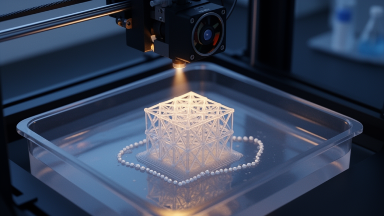 3D printer grows structures by chasing light, bead by bead