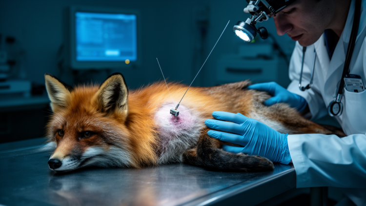 Implants Track Activity Changes in Rabies-Infected Foxes Before Death