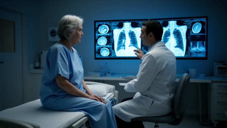Rare chest wall chondrosarcoma masqueraded as benign mediastinal tumor in 66-year-old woman