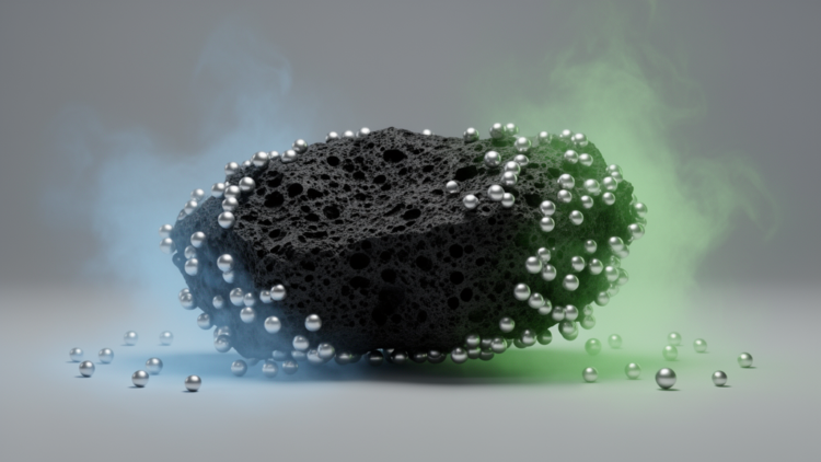 Nano-biochar turns toxic silver ions into nanoparticles only when pH rises