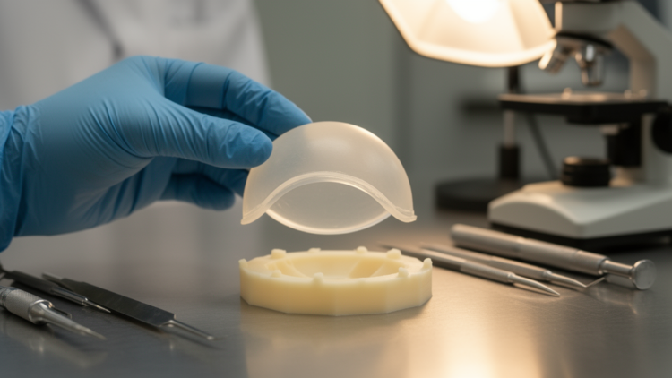 Parylene-C Coated 3D-Printed Molds Enable Thin-Walled Silicone Ocular Implants