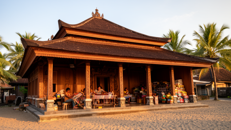 Javanese coastal joglo houses reveal the spatial secrets of living and working at home