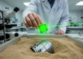 Simulated swarm of quantum diamond sensors could sharpen landmine detection