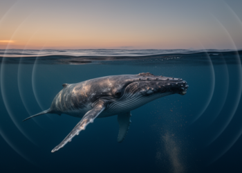 Pygmy blue whales sing less by day while feeding, study finds