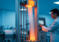 Vertical drawing system sculpts microfibers for tailored supercontinuum light