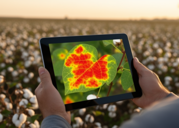 Self-supervised deep learning spots cotton leaf diseases with explainable heatmaps