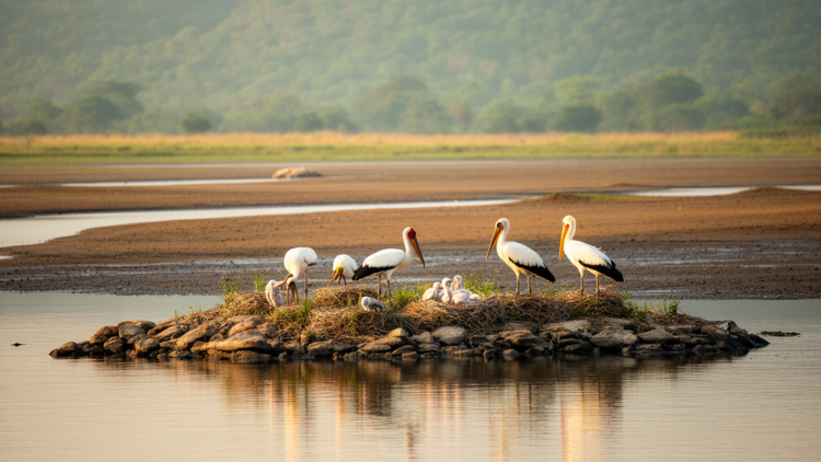 Water Levels, Not Rainfall, Decide Where Colonial Waterbirds Nest in Southern India