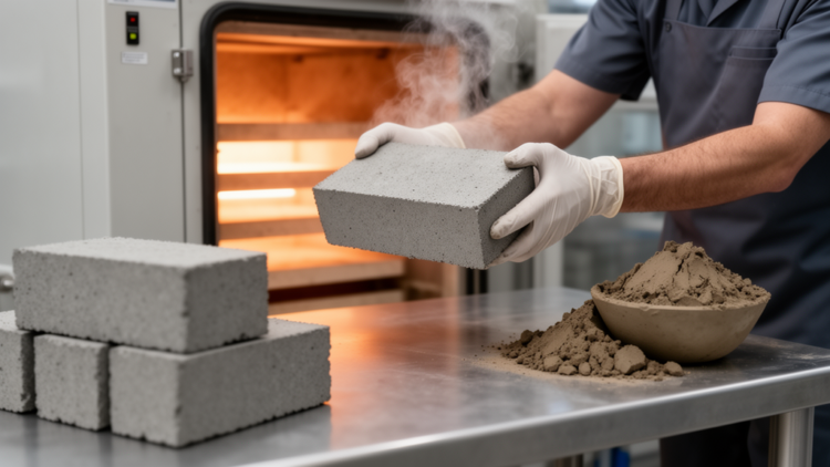 Warm Curing Supercharges Waste-Based Binder That Turns Clay Into Construction Material