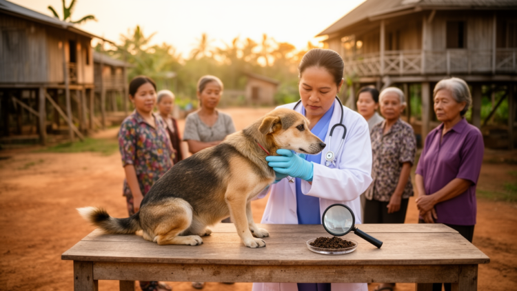 Zoonotic hookworm found in two-thirds of dogs in rural Vietnam study