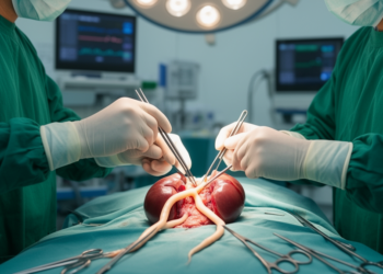 Early ureter ligation during kidney cancer surgery shows a hint of benefit, but the evidence stays uncertain