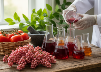 Peppertree and tomato team up for stronger antioxidant extraction