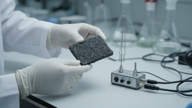 Rice Husk, Coconut Husk, and Charcoal Powder Composite Absorbs Over 98% of Microwave Radiation