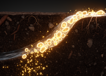 Water erosion primes soil microbes to break down carbon faster