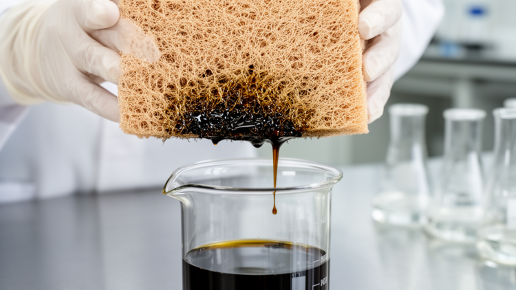Coconut Fiber Aerogel Soaks Up Oil in New Spill Cleanup Study