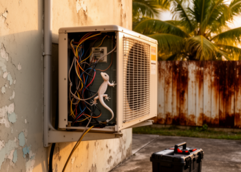 Invasive House Geckos Keep Short-Circuiting Air Conditioners on Saipan