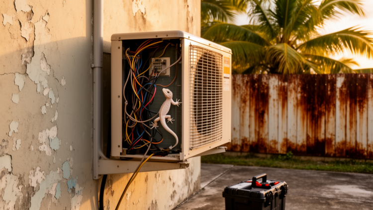 Invasive House Geckos Keep Short-Circuiting Air Conditioners on Saipan
