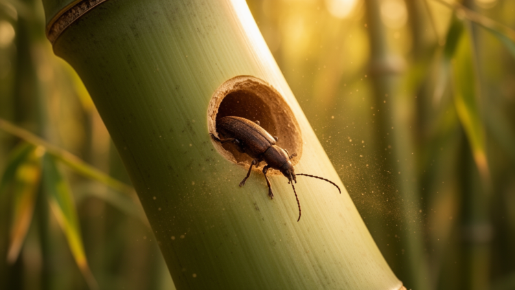 Bamboo Borer Beetles Keep a Strict Afternoon Schedule for Emergence and Flight