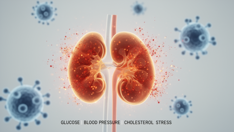 Diabetes, hypertension and dyslipidemia raise kidney disease risk in people with HIV