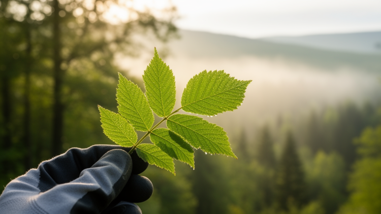 Ash leaf microbiomes share a core bacterial community shaped by climate and site