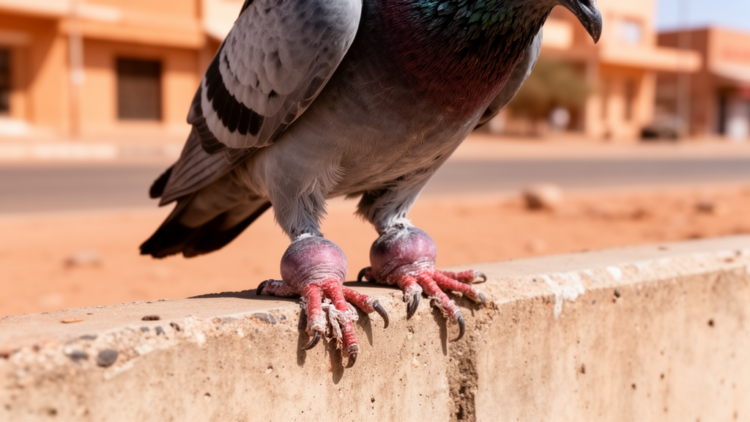 Foot Deformities Strike One in Seven Urban Pigeons in Namibian City