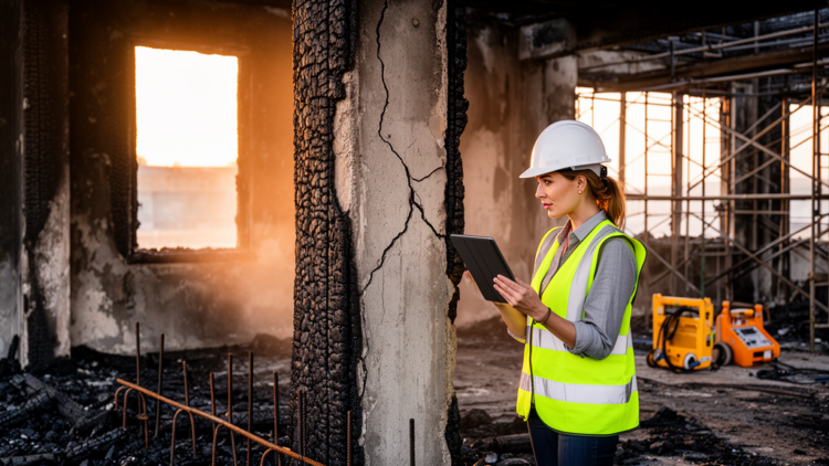 New Model Predicts How Much Strength Fire-Damaged Concrete Can Regain