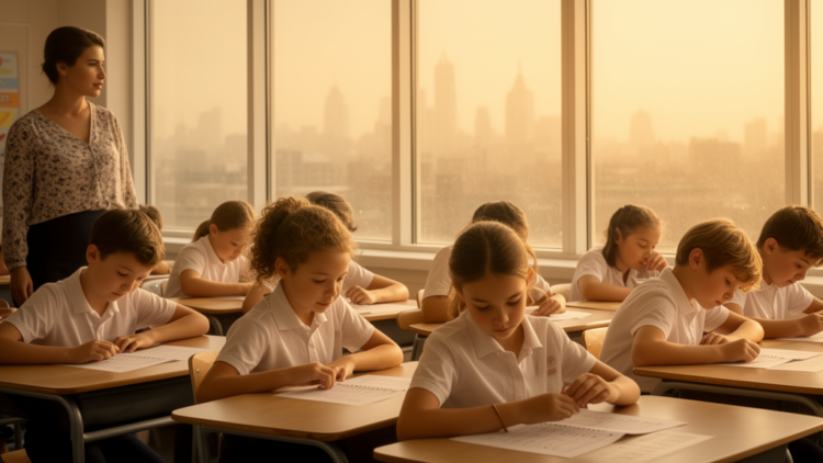 School-area PM10 linked to differences in children's cognitive test scores