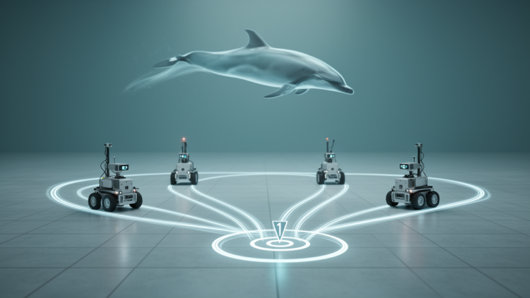 Dolphin-Inspired Optimizer Charts Shorter Paths for Robot Teams in Dynamic Simulations