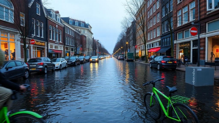 Rising seas could submerge a third of Amsterdam's cycling network by 2100