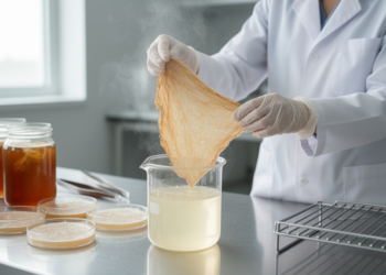 Research report: Effect of Bleaching Conditions on the Physicochemical, Crystallinity, and Thermal Properties of Bacterial Cellulose Leather from Kombucha SCOBY