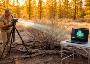 Laser Scanning Protocol Builds Digital Twins of Individual Wildland Fuels