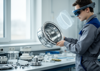 AR-guided disassembly station learns to inspect washing machine parts for reuse