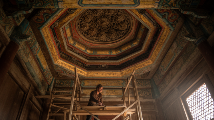 Spiral Caissons: Tracing a Rare Chinese Ceiling Craft Across Six Centuries