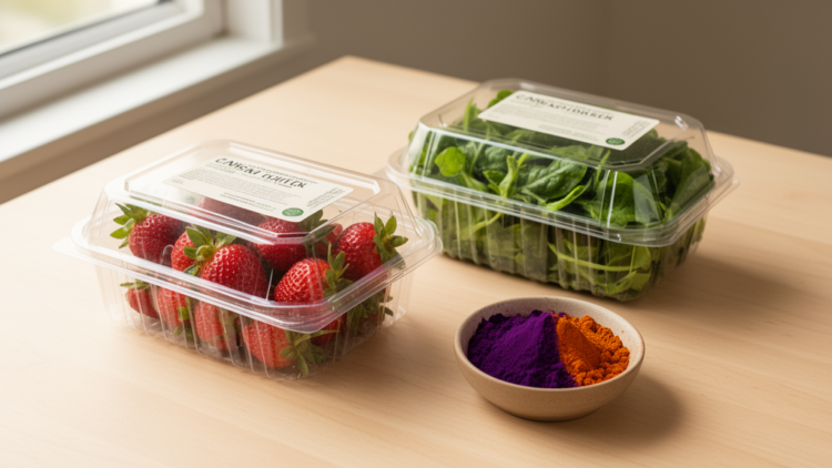 Waste-derived biopolymers and natural pigments reshape active and intelligent packaging