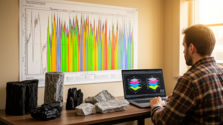 Deep learning reads well logs to map coal-bearing rock types, with simple