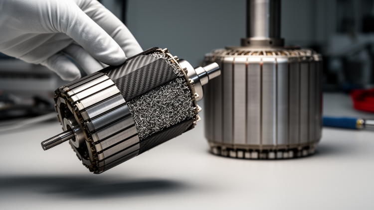 Fe₃Si-Enhanced Carbon Fiber Composite Lightens Synchronous Reluctance Motor Rotors