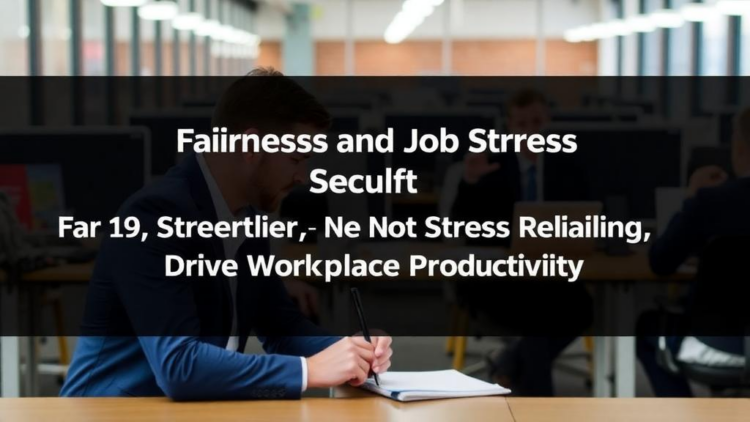 Fairness and Job Security, Not Stress Relief, Drive Workplace Productivity, Study Finds