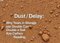 Dust and Delay: Why Years in Storage Can Double a Key Soil Carbon Reading
