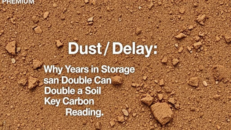 Dust and Delay: Why Years in Storage Can Double a Key Soil Carbon Reading