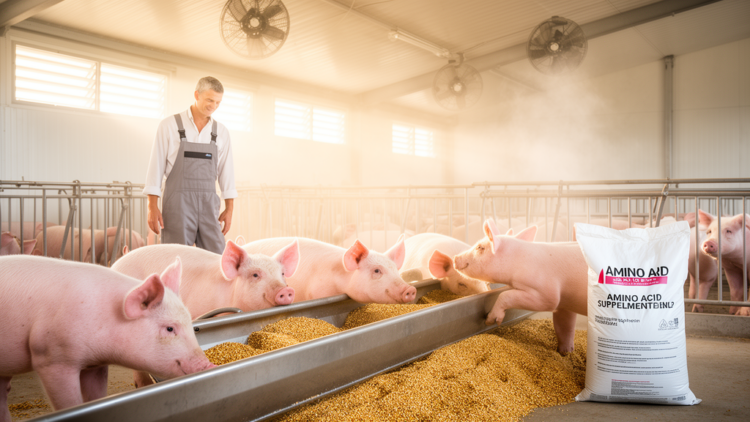L-Arginine Supplementation Boosts Amino Acid Digestibility in Heat-Stressed Pigs
