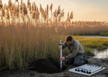 Invasive Phragmites reshapes salt marsh soil microbes without changing diversity
