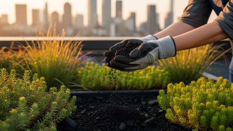 Biochar turns green roofs into five-year methane sinks, field study finds