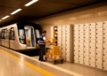 Simulated Metro Freight Moves Parcels From Warehouse to Station Locker in Madrid