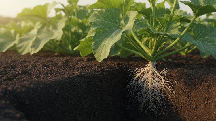 Soil Fungi Help Squash Endure Cadmium by Locking the Metal in Roots